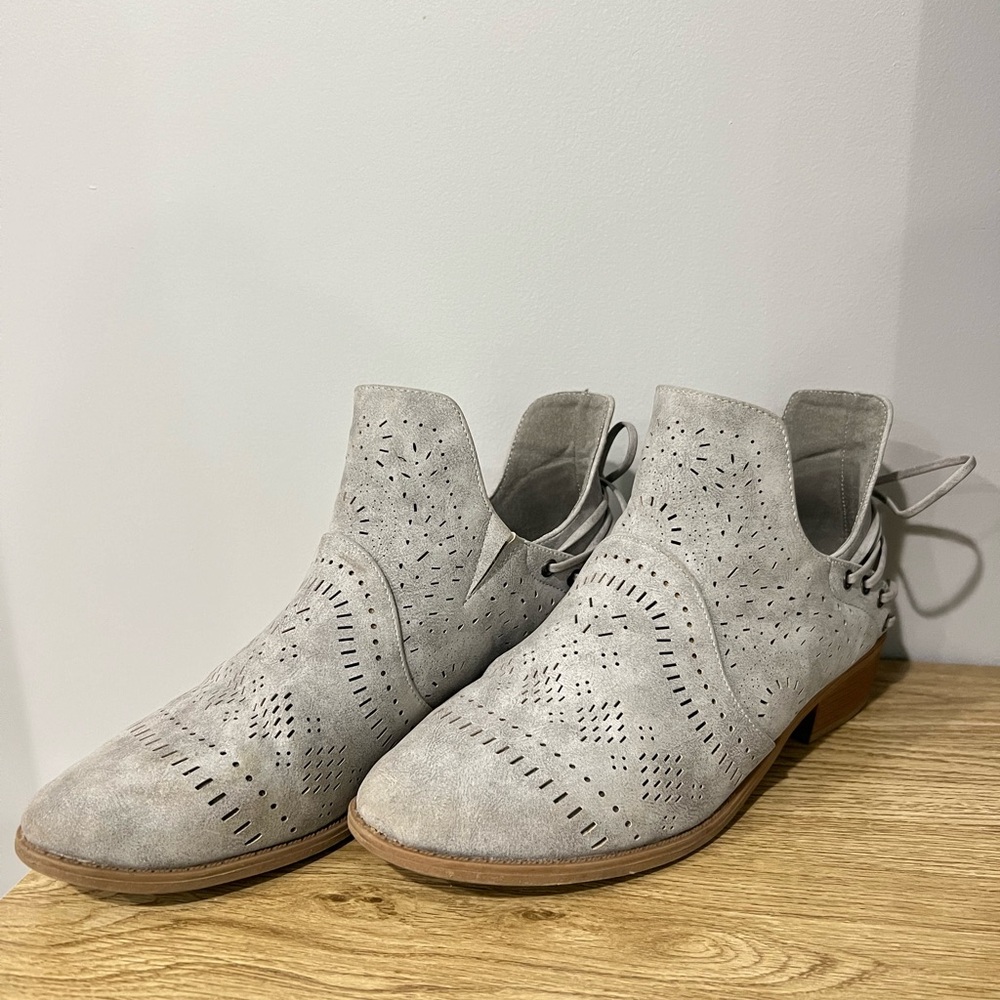 Grey booties